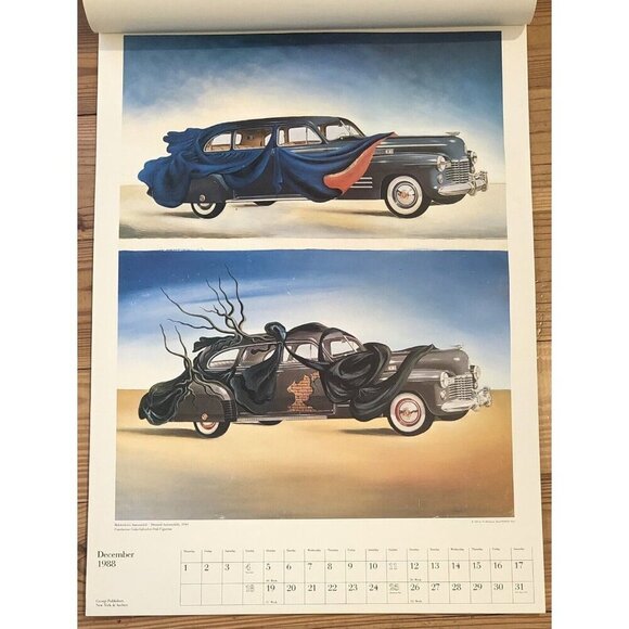 VTG 17"x24" SALVADOR DALI 1988 Wall Calendar w/ 7 Art PRINTS *Incomplete* RARE! - Picture 10 of 11